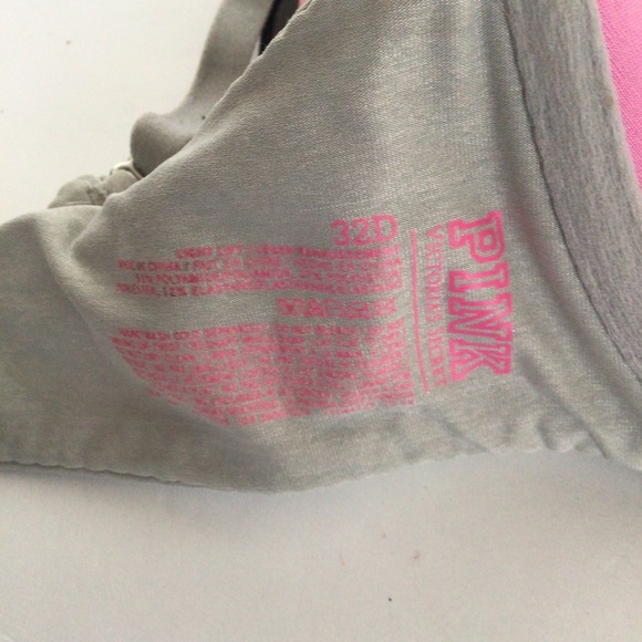 PINK VICTORIAS SECRET WEAR EVERYWHERE T SHIRT BRA SIZE 32D - Picture 8 of 14